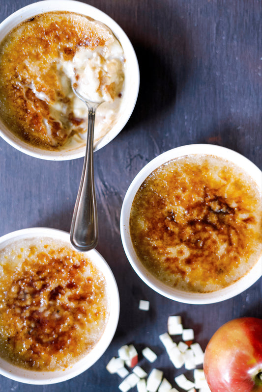 Crème brûlée aux pommes