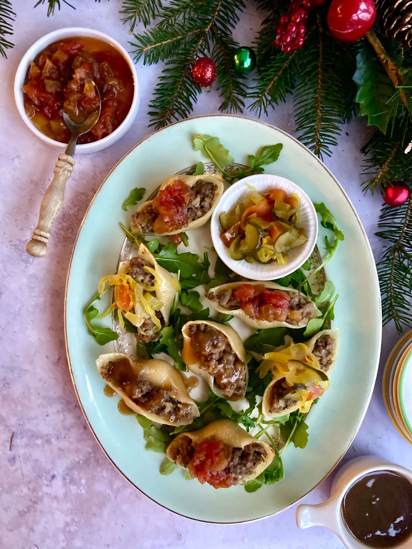 Coquilles à la tourtière, sauce grand-mère
