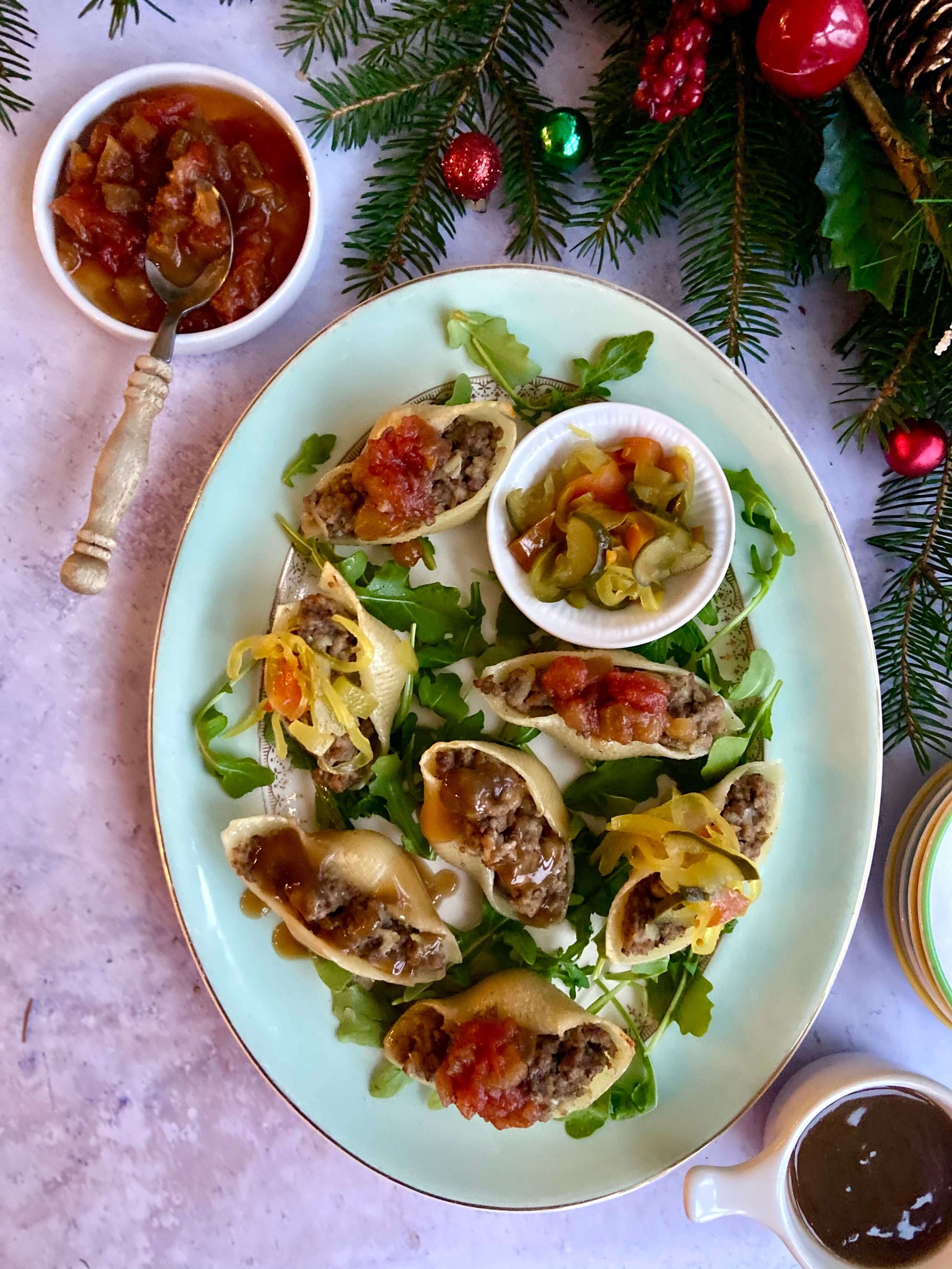 Coquilles à la tourtière, sauce grand-mère