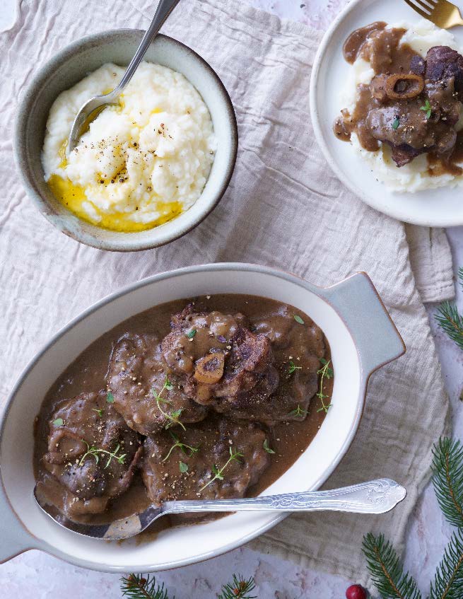Jarrets de porc (osso buco) style ragoût