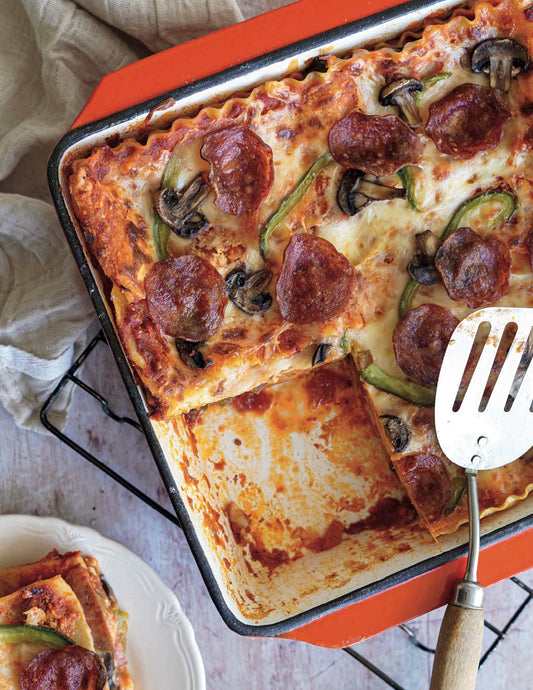 Lasagne comme une pizza toute garnie