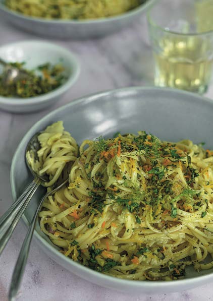 Linguines au fenouil et à la gremolata
