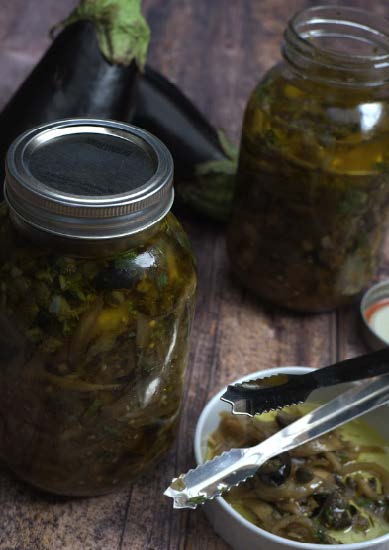Marinade d’aubergines alla Siciliana