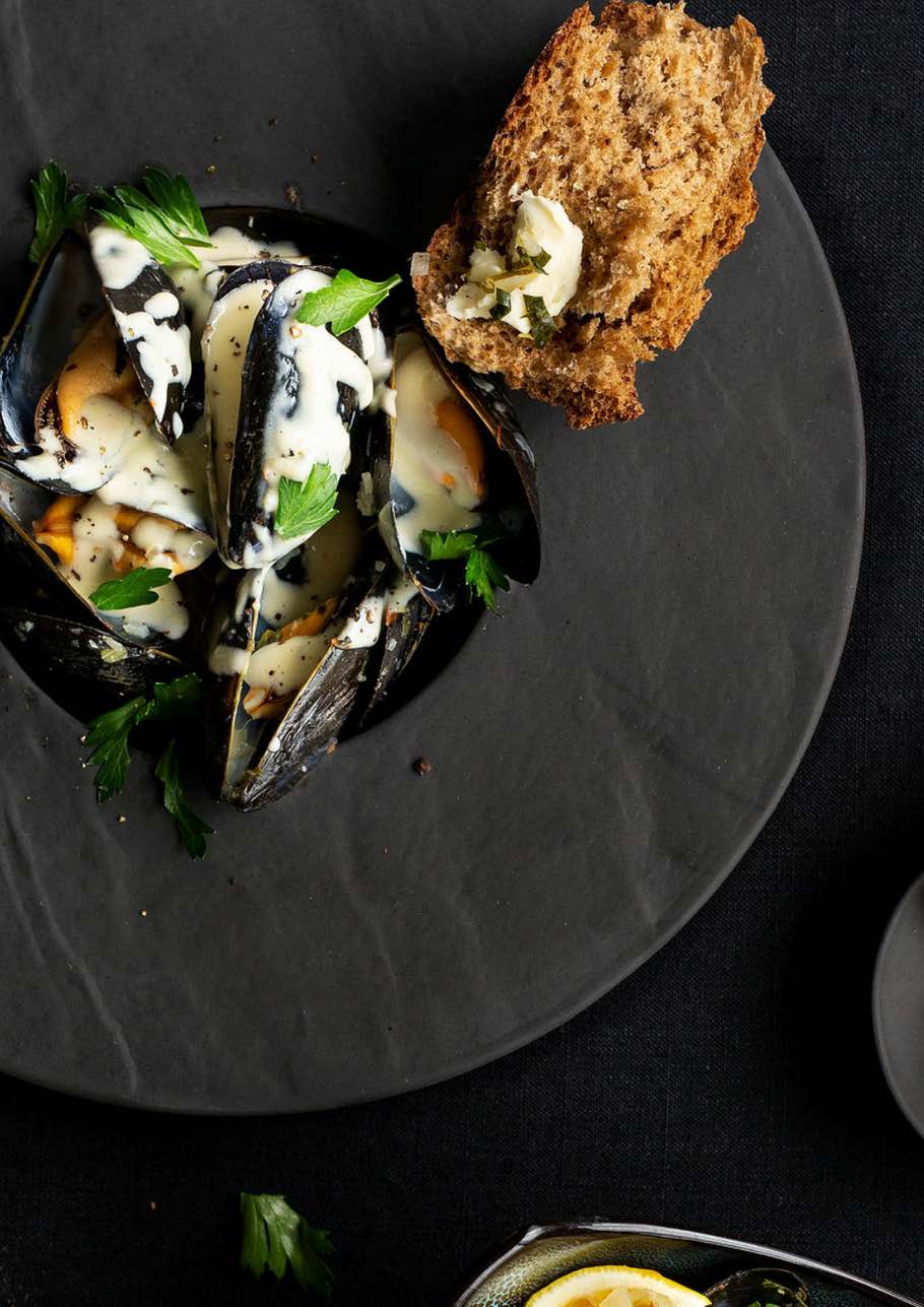 Moules poulette