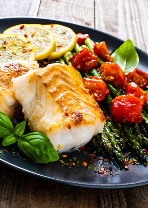 Pavés de cabillaud poêlés