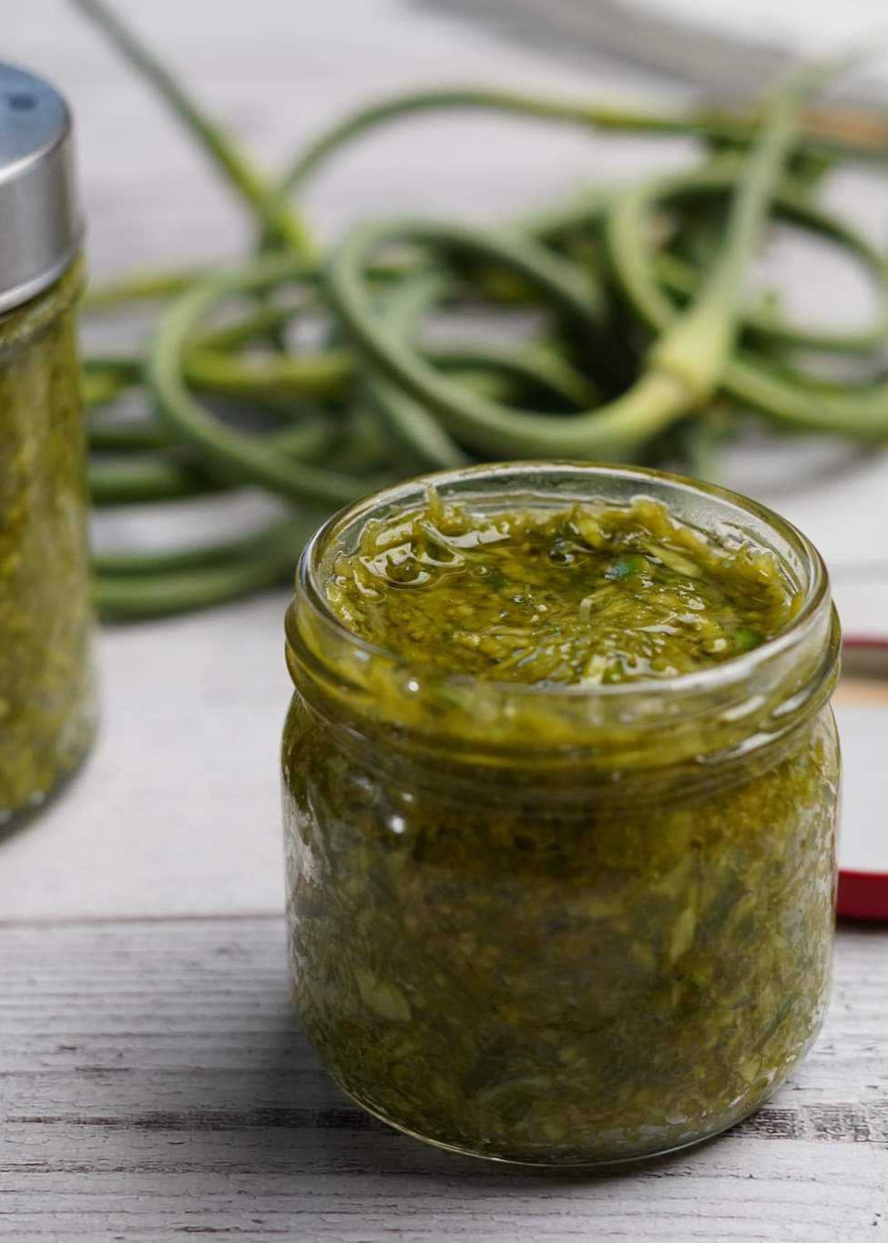 Pesto de fleurs d’ail