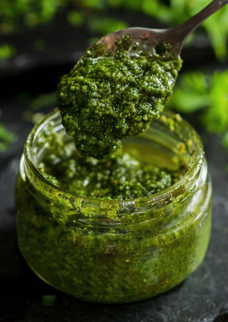 Pesto de roquette aux pistaches