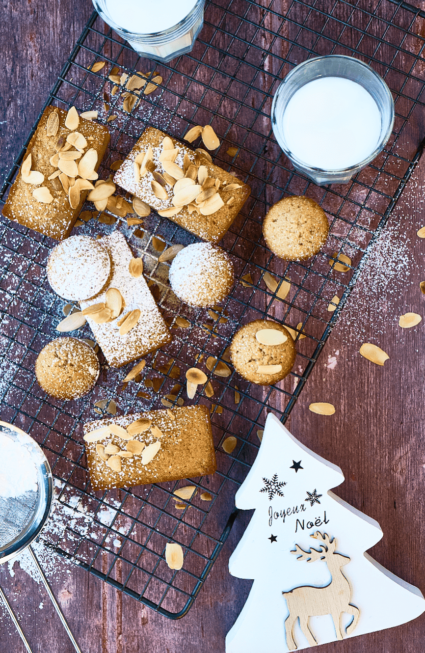 Petits financiers à la châtaigne et miel de forêt