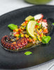 Pieuvre grilée, sauce vierge