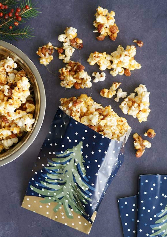 Popcorn gourmet au caramel et noisettes torréfiées