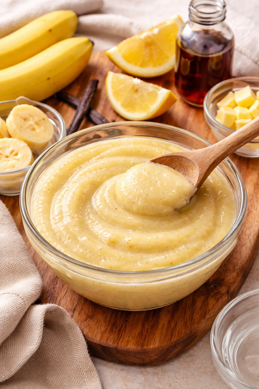 Purée de bananes à la vanille