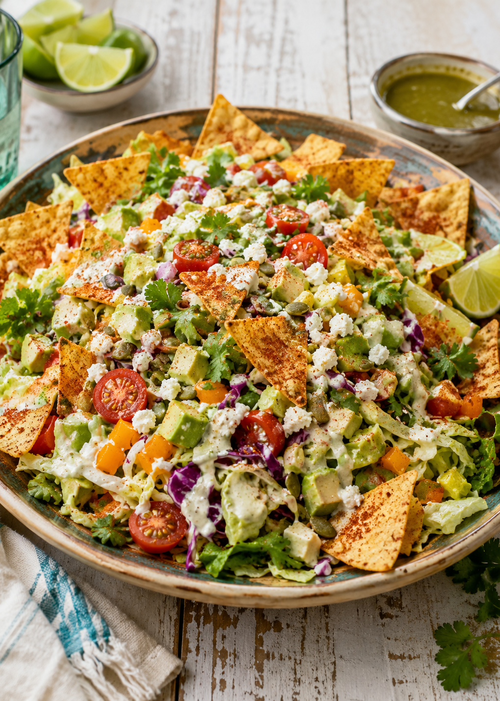 Salade de laitue croquante comme à playa Del Carmen
