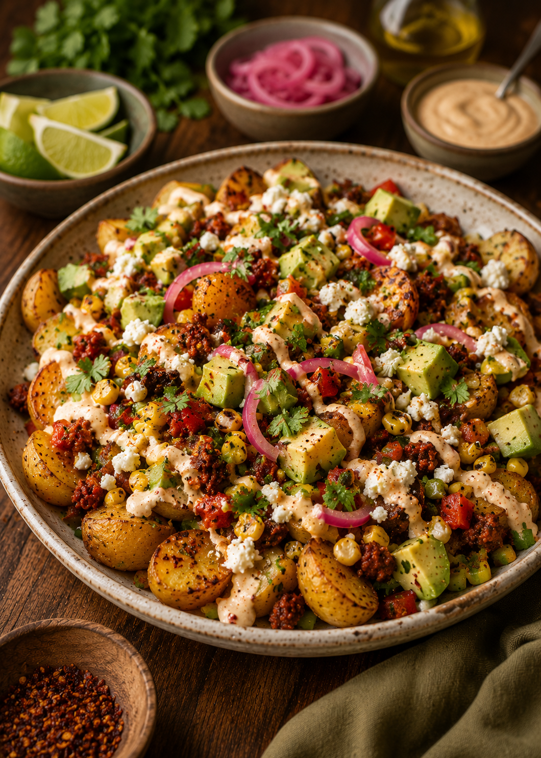 Salade de pommes de terre à la mexicaine