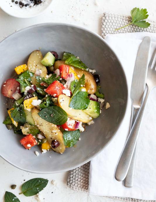 Salade de rattes façon salade grecque