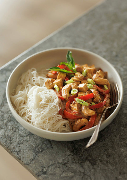 Sauté de tofu et poivrons rouges