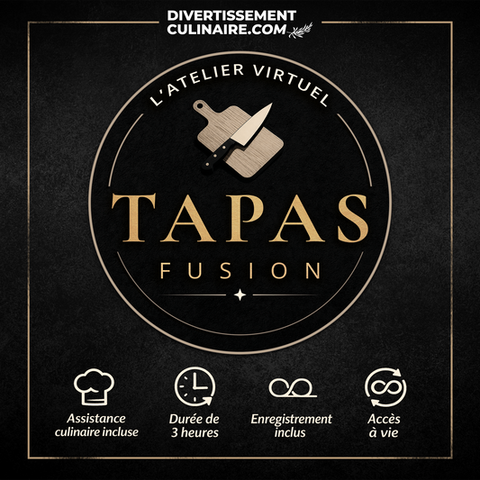 Atelier virtuel : Tapas fusion pour soirée gourmande