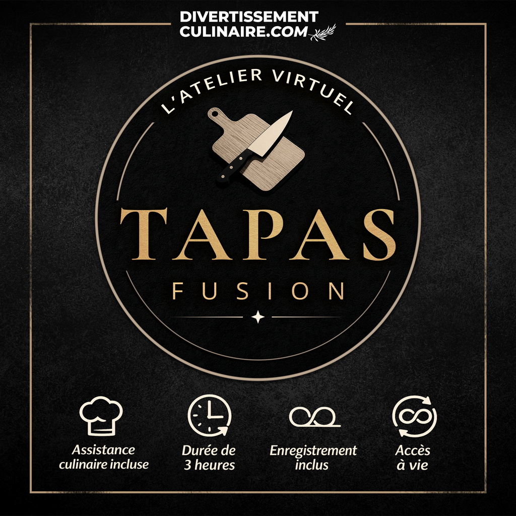 Atelier virtuel : Tapas fusion pour soirée gourmande