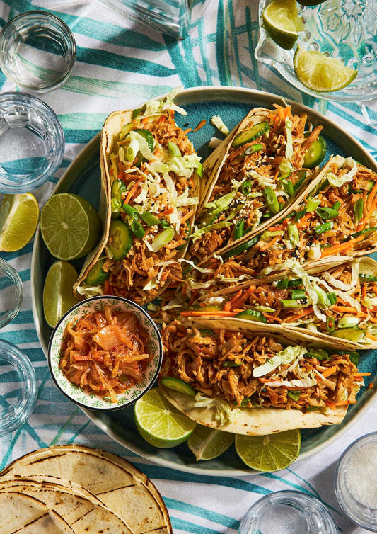 Tacos de tofu coréen effiloché