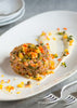Tartare de boeuf aux poivrons de toutes les couleurs et au piment fort