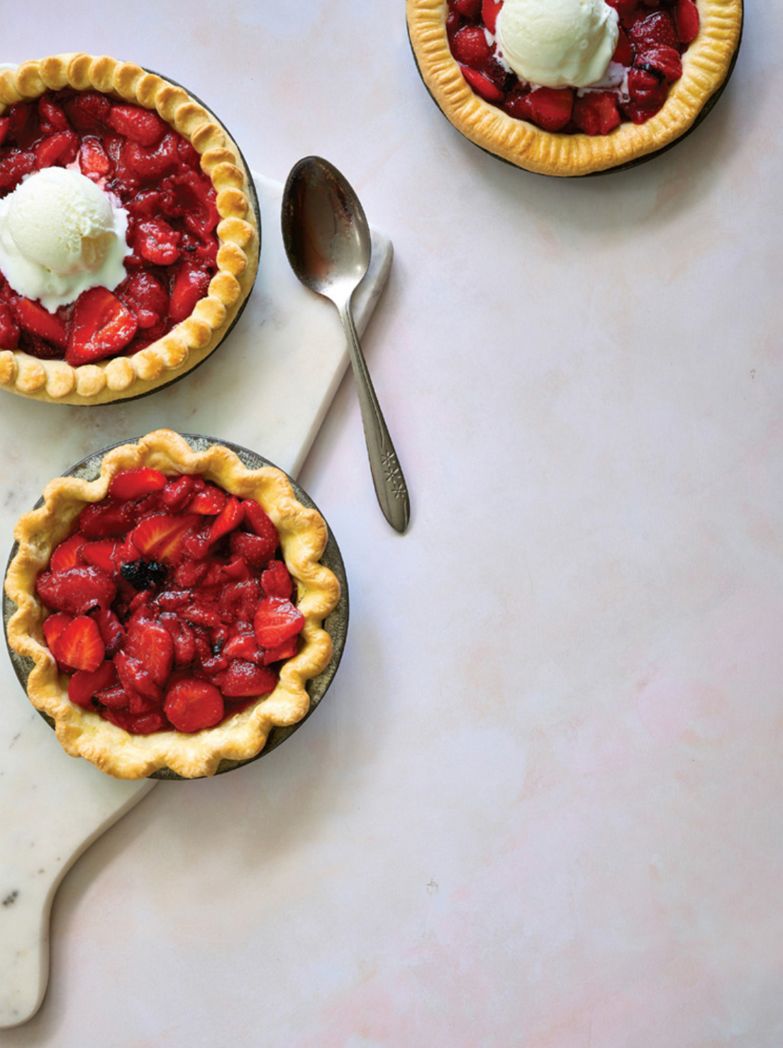 Tartelettes aux fraises grillées et au jus