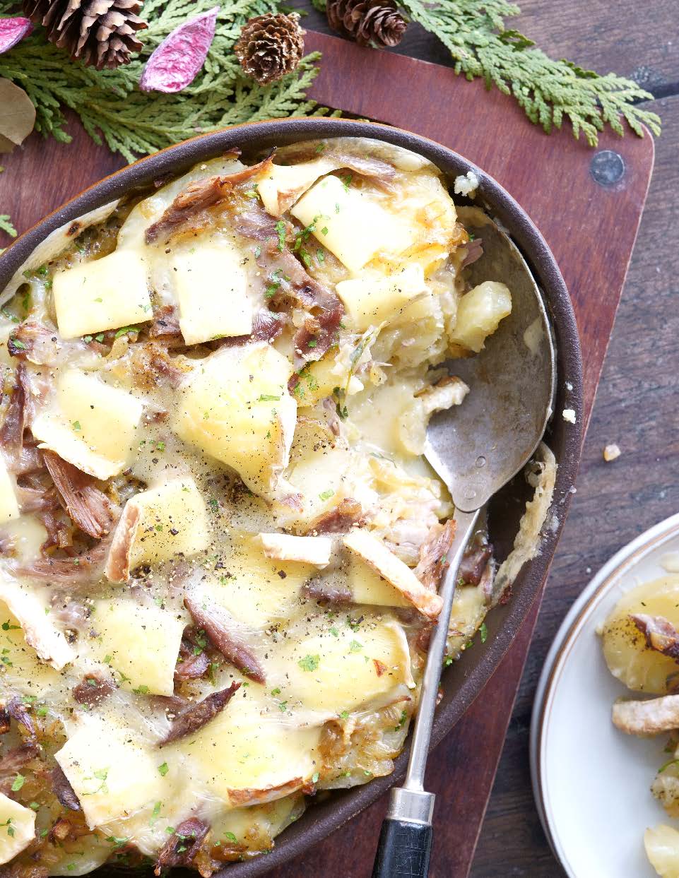 Tartiflette au canard confit