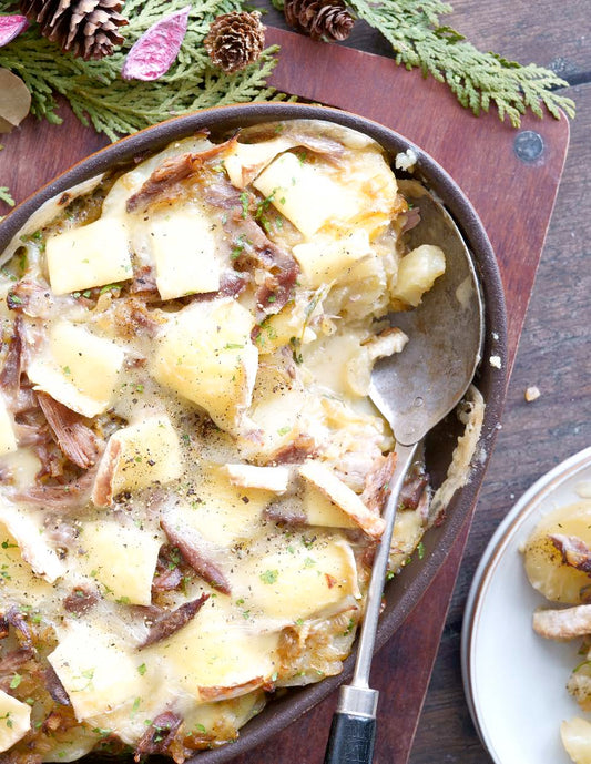 Tartiflette au canard confit
