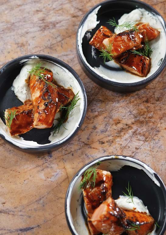 Tataki de saumon à l’asiatique, torché