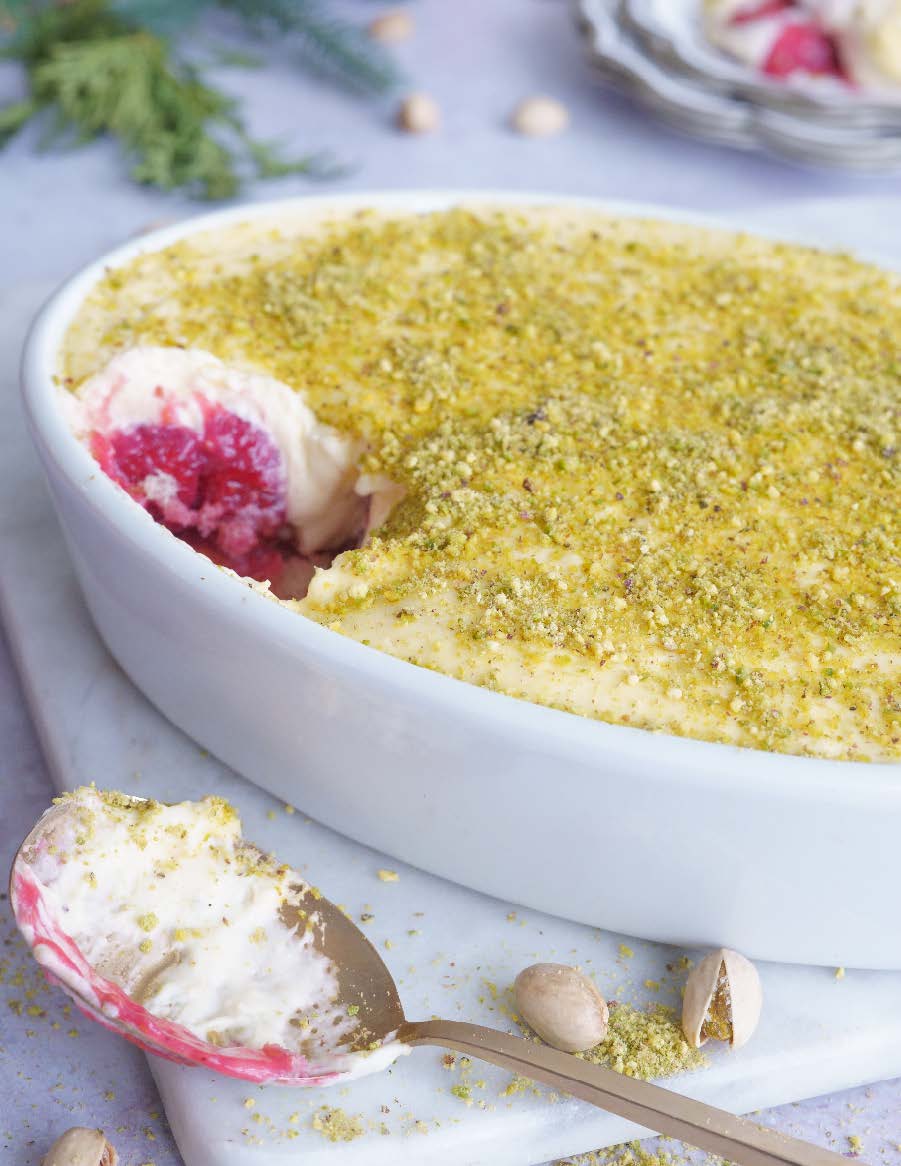 Tiramisu framboises-pistaches