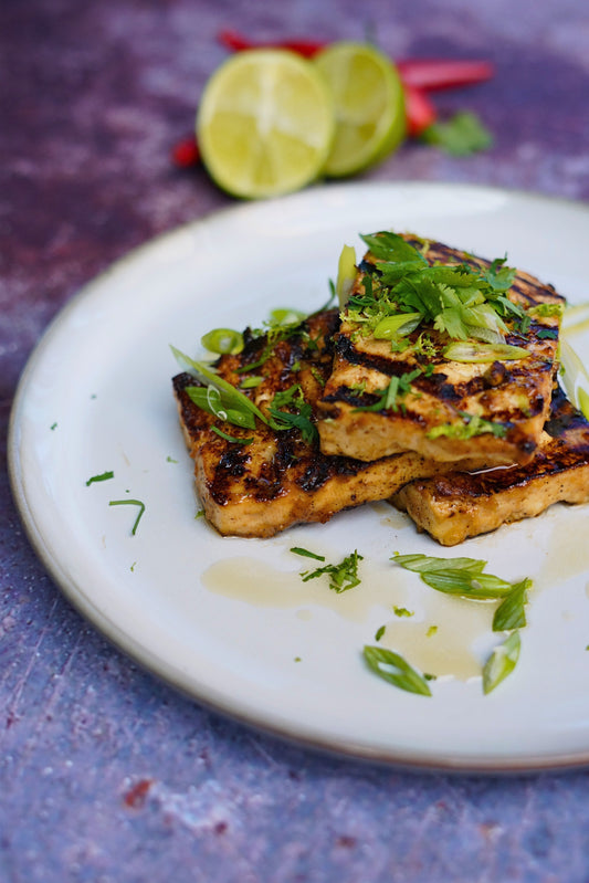 Tofu grillé au miso et mirin