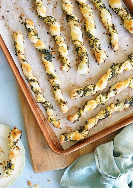 Twists feuilletés style spanakopita