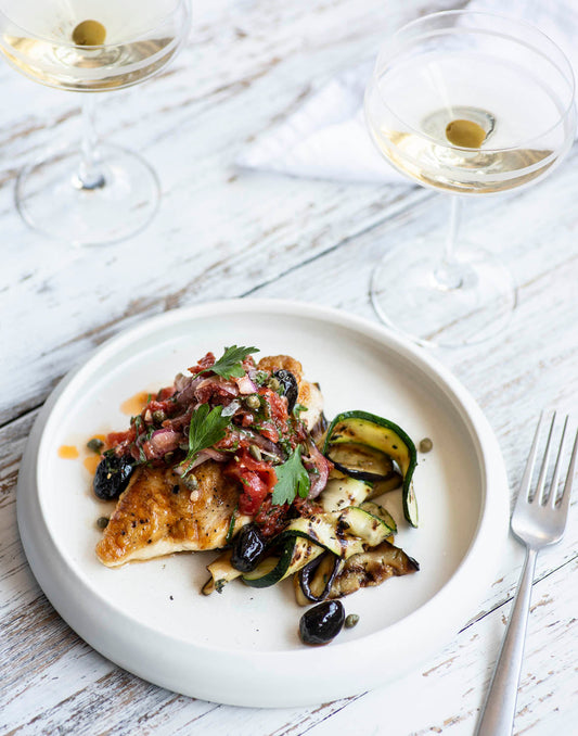 Blanc de volaille grillé, sauce puttanesca