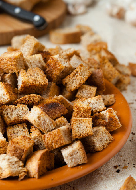 Croûtons maison, croustillants et moelleux