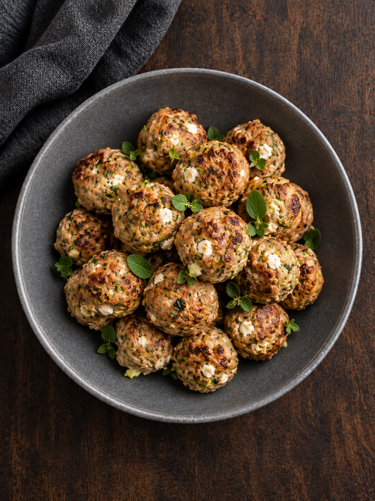 Polpettes de dinde à la courgette et au feta